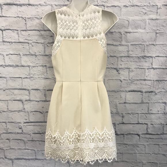 The Impeccable Pig Beige Lace Dress - Picture 9 of 9